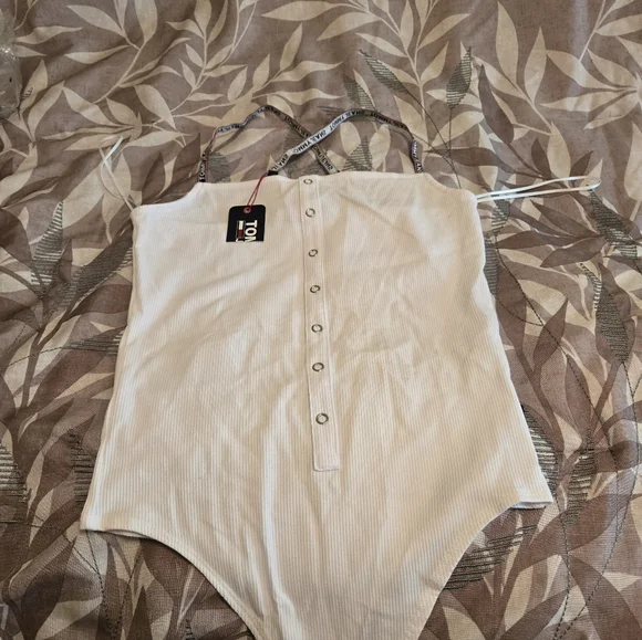 NWT Cream Womans One Piece - Picture 3 of 3